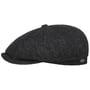 Boné Plano 8 Panel Heringbone Wool by JJ Hats antracite
