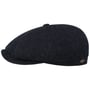 Boné Plano 8 Panel Heringbone Wool by JJ Hats azul marinho