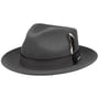 Chapéu de Lã Vanvico Fedora by Stetson cinzento escuro