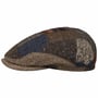 Boné Plano Patchwork Driver by JJ Hats azul - bege