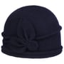 Gorro de Lã Fresada Jorina by Seeberger azul marinho