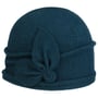 Gorro de Lã Fresada Jorina by Seeberger azul petróleo