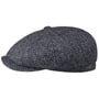 Boné Plano 8 Panel Harris Tweed by JJ Hats azul