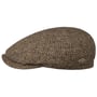Boné Plano Harris Tweed Driver by JJ Hats cáqui