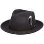 Chapéu de Lã Darona Fedora by Stetson cinzento escuro