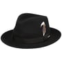 Chapéu de Lã Darona Fedora by Stetson preto