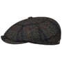 Boné Plano Hatteras Harris Tweed Check by Stetson antracite - manchado