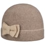 Gorro de Lã Fresada Tweed Pattern by Seeberger bege - castanho