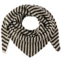 Lenço Triangular Twotone Knit by Seeberger bege - preto