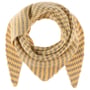 Lenço Triangular Twotone Knit by Seeberger amarelo pastel