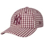 9Forty WMNS Houndstooth Yankees Cap by New Era bordeaux