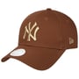Boné 9Forty Metallic Yankees Logo by New Era castanho