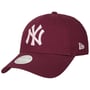Boné 9Forty Metallic Yankees Logo by New Era bordeaux