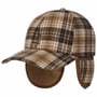 Boné com Abas Auriculares Classic Plaid by Kangol castanho - bege