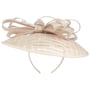 Fascinador Chess Sinamay Saucer by McBURN bege