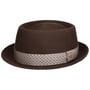 Chapéu Gareth Diamond Band Pork Pie by Mayser castanho