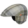 Boné Plano Harris Tweed Ear Flaps by Mayser verde