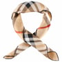 Lenço de Seda Classic Check by Fraas bege - preto